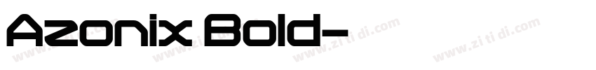 Azonix Bold字体转换